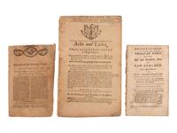 [COLONIAL IMPRINTS]. A group of 18th-century pamphlets, many regarding New England, comprising: