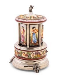 A Capodimonte Musical Cigar Box