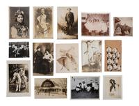 [EARLY PHOTOGRAPHY]. Large group of portrait photography, incl. CDVs, cabinet cards, & RPPCs.