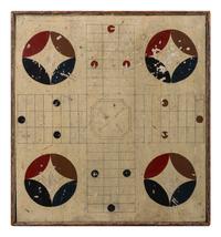 Four Paint Decorated Checker Boards