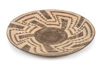 A Pima Basket Tray Height 3 1/8 x diameter 20 1/4 inches.