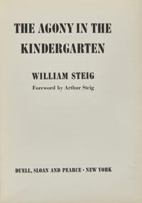 Steig, William. Original Maquette for "The Agony in the Kindergarten"