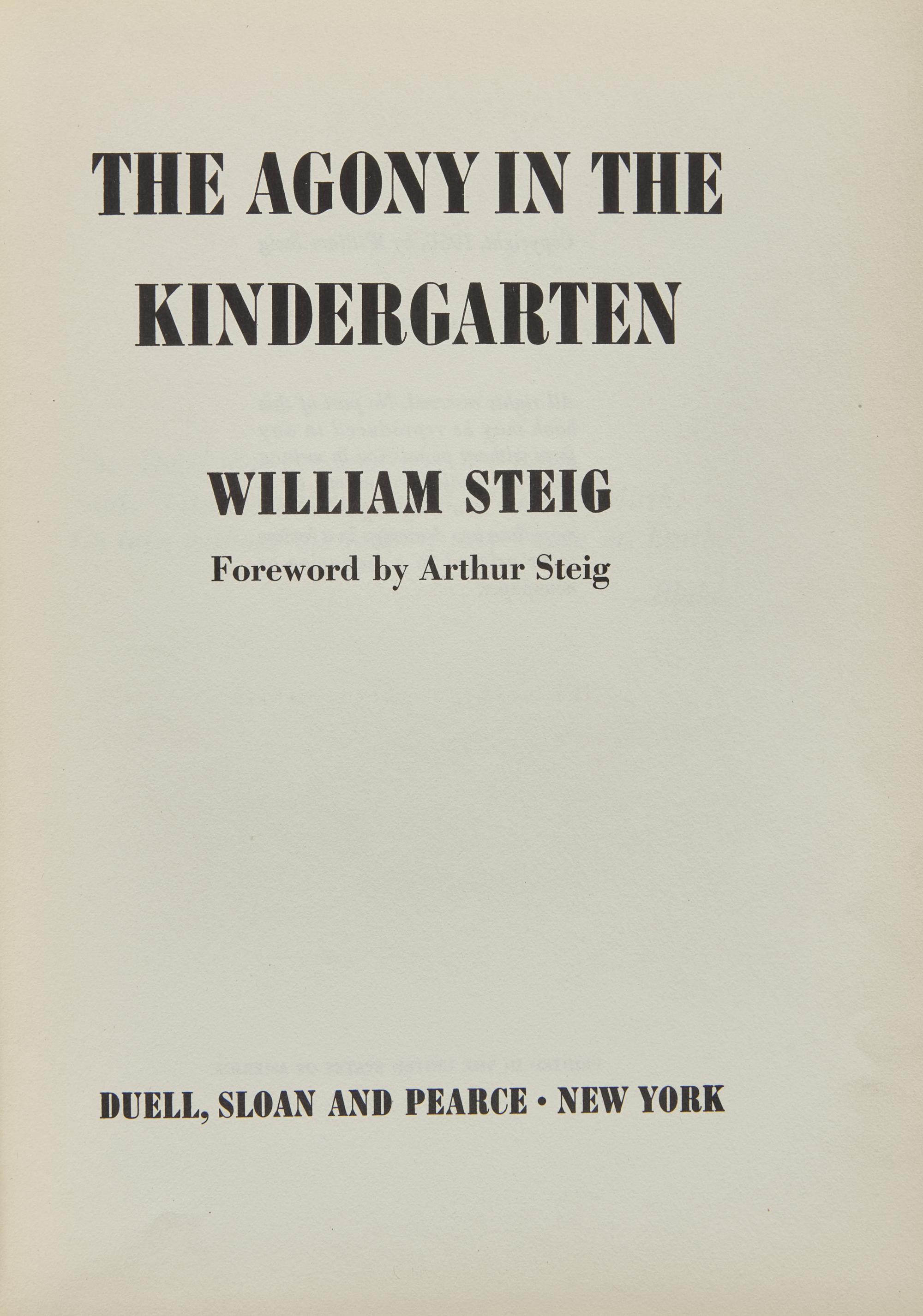 Steig, William. Original Maquette for "The Agony in the Kindergarten"