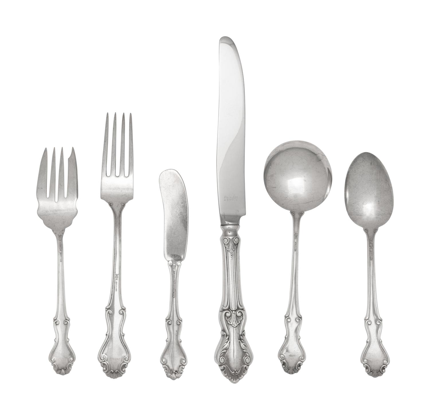 An American Silver Flatware Service