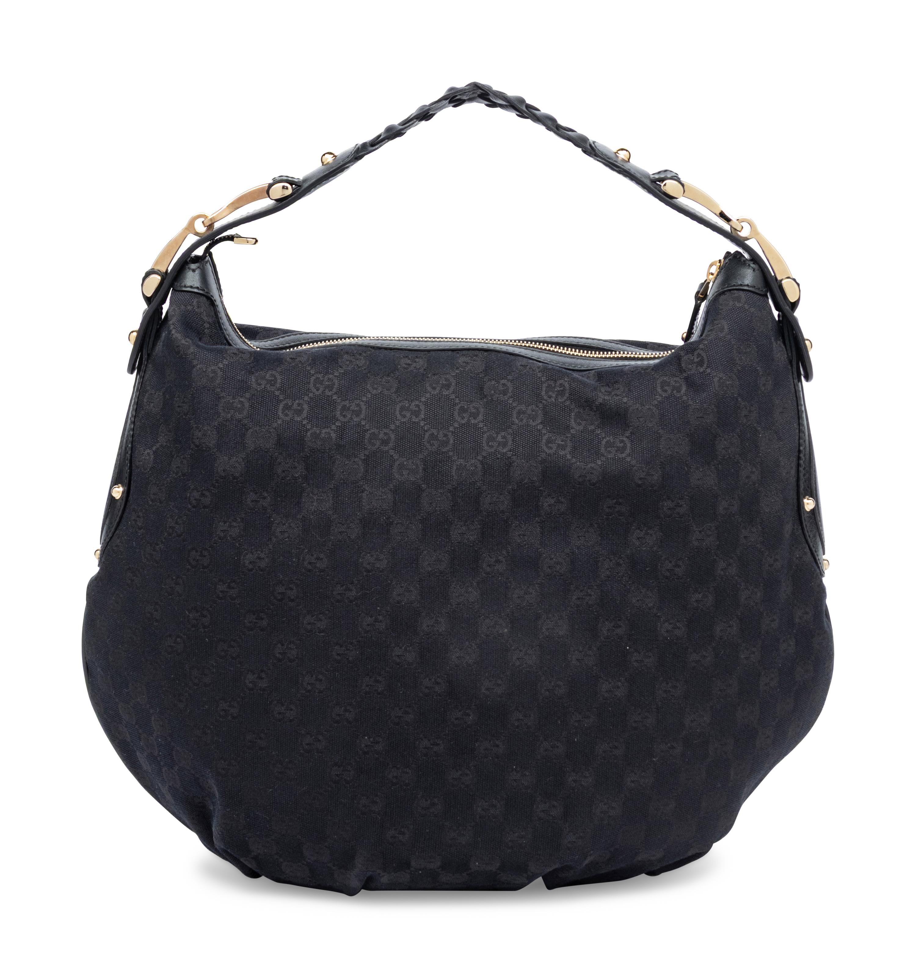 Gucci, Canvas Monogram Hobo Bag