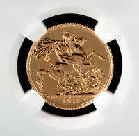 A Group of Four United Kingdom Royal Mint 2013-India Gold Sovreign Coins