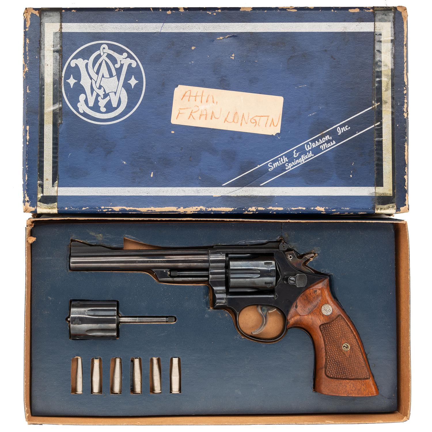 **Smith & Wesson 4-Screw Model 53 in Box with Both Cylinders & Chamber Inserts