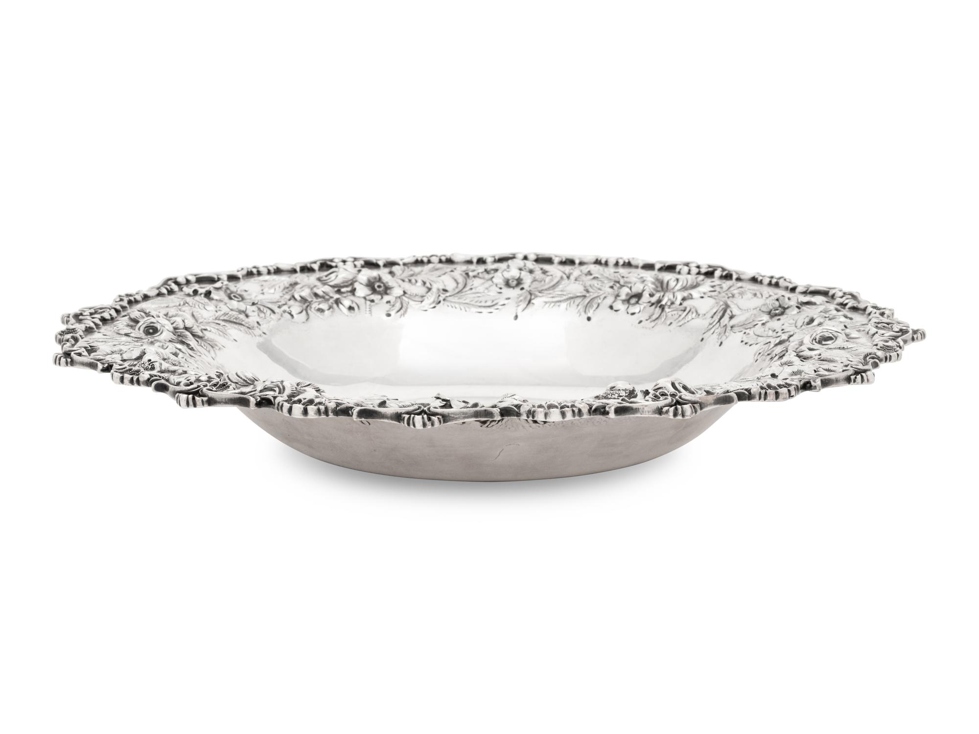 An S. Kirk and Son Silver Repousse Serving Bowl