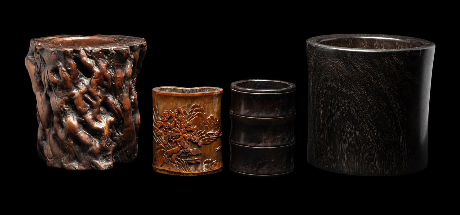 Four Chinese Brush Pots