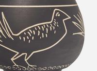 Two Wedgwood Thomas Simpson and Arthur Dale Holland Black Basalt Vases, UK, circa 1924