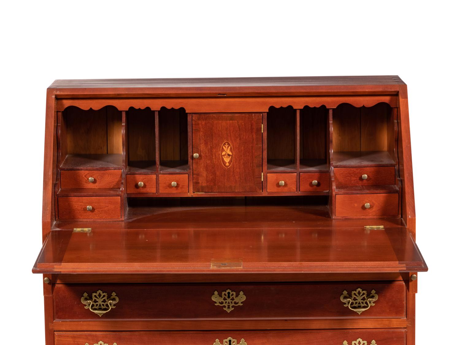 An American Chippendale Style Slant-Front Writing Desk