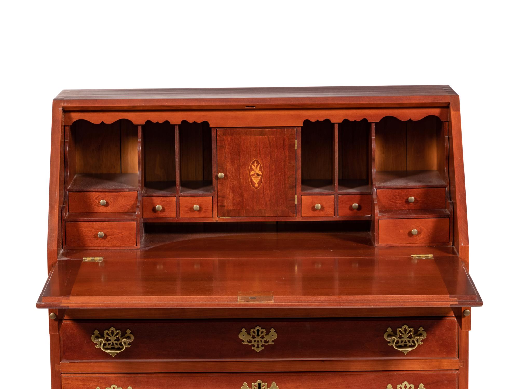 An American Chippendale Style Slant-Front Writing Desk
