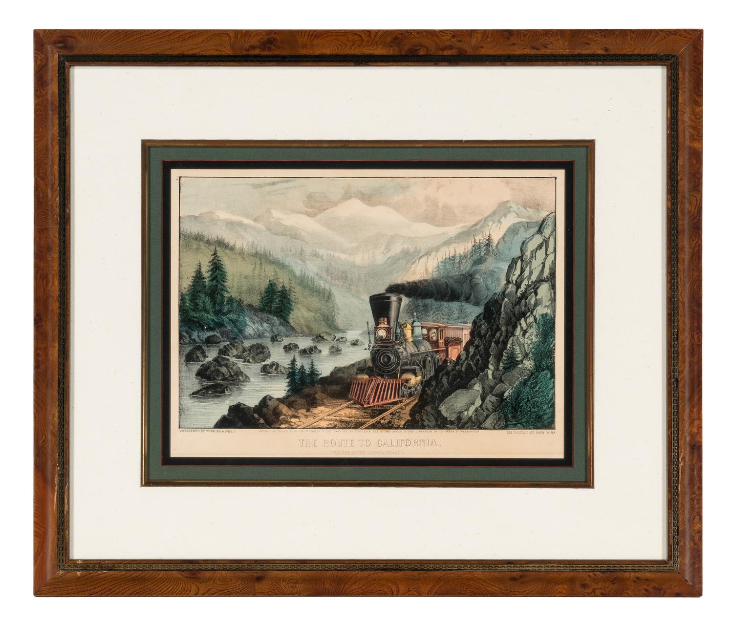 [AMERICANA - CURRIER & IVES]. A group of 7 small format lithographs, comprising: