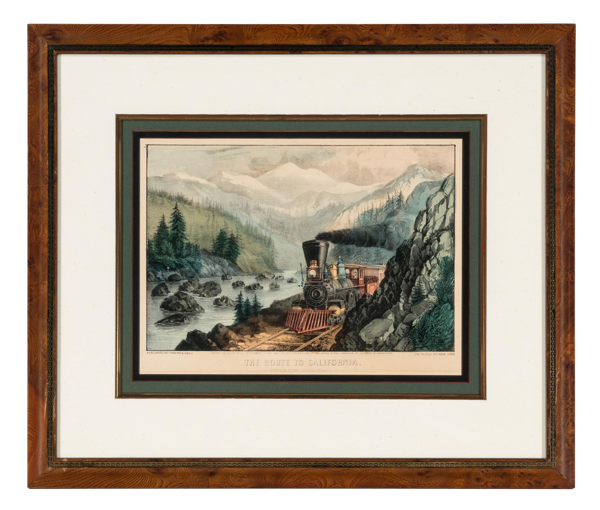 [AMERICANA - CURRIER & IVES]. A group of 7 small format lithographs, comprising: