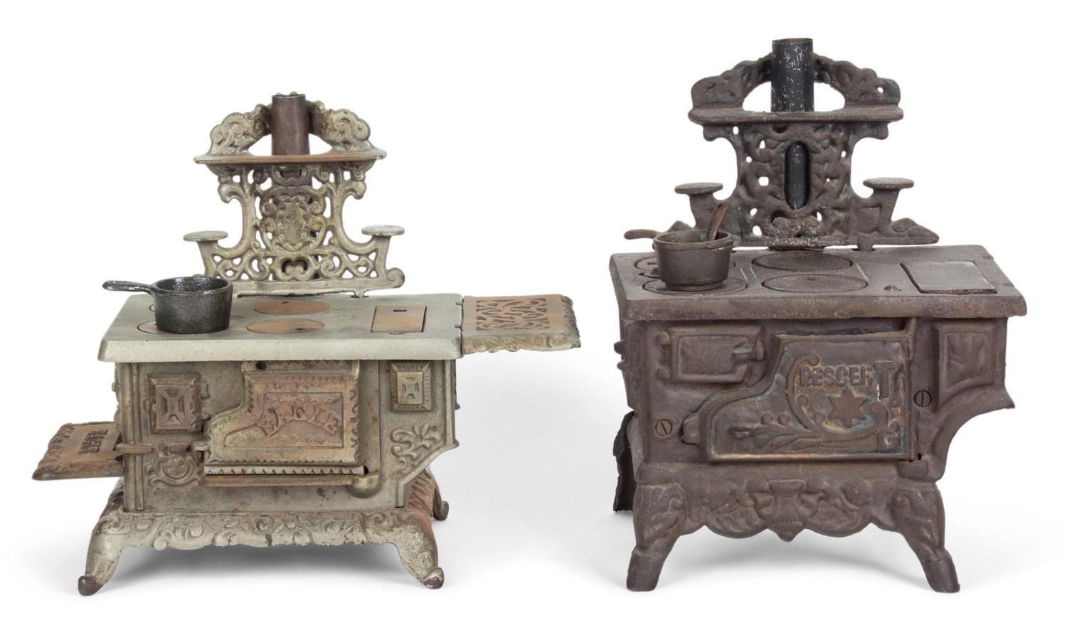 A Collection of Twelve Salesman Sample Stoves Height of average stove 8 inches. — 19TH AND 20TH CENTURY