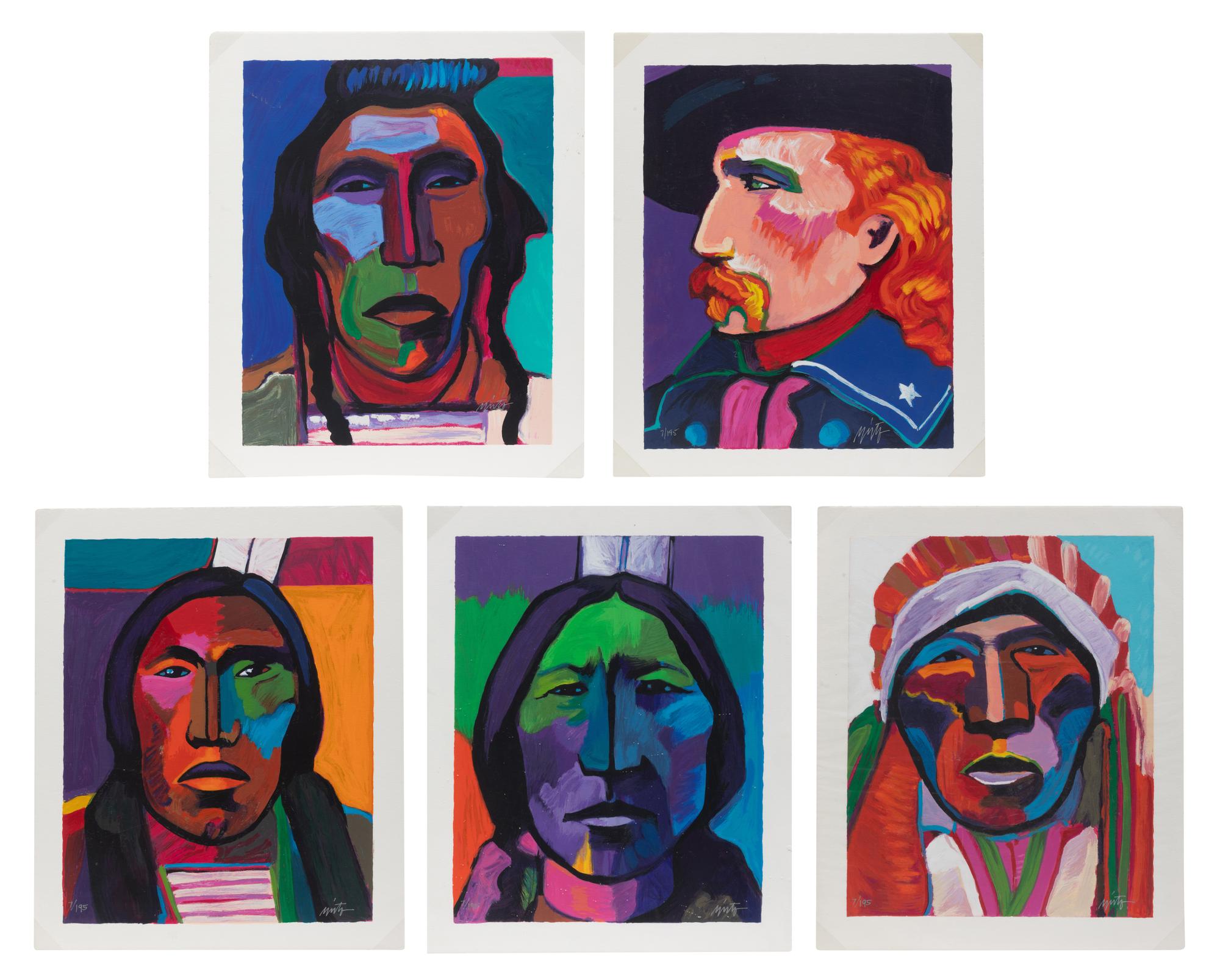The Custer Suite , complete set of five prints, edition 7/195