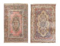 Two Kirman Wool Rugs