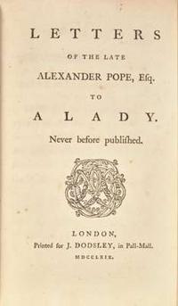 [Literature] Pope, Alexander: Group of 5 Works