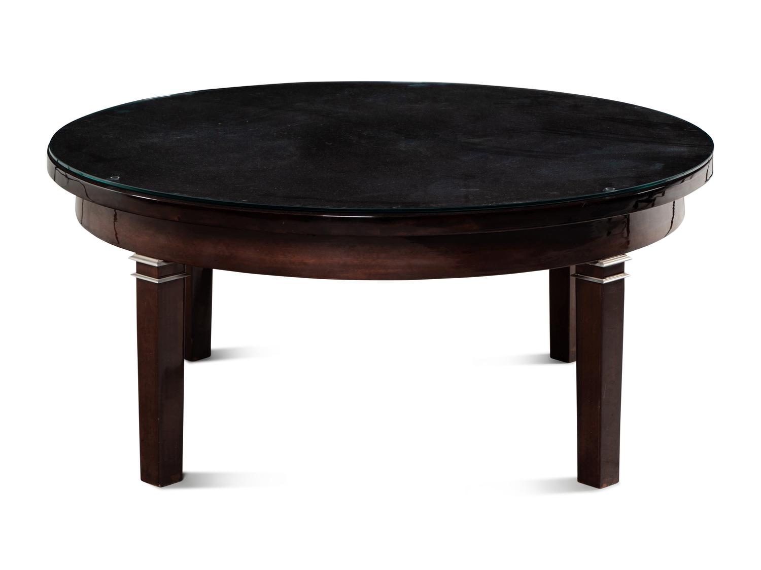 An Art Deco Style Mahogany Low Table