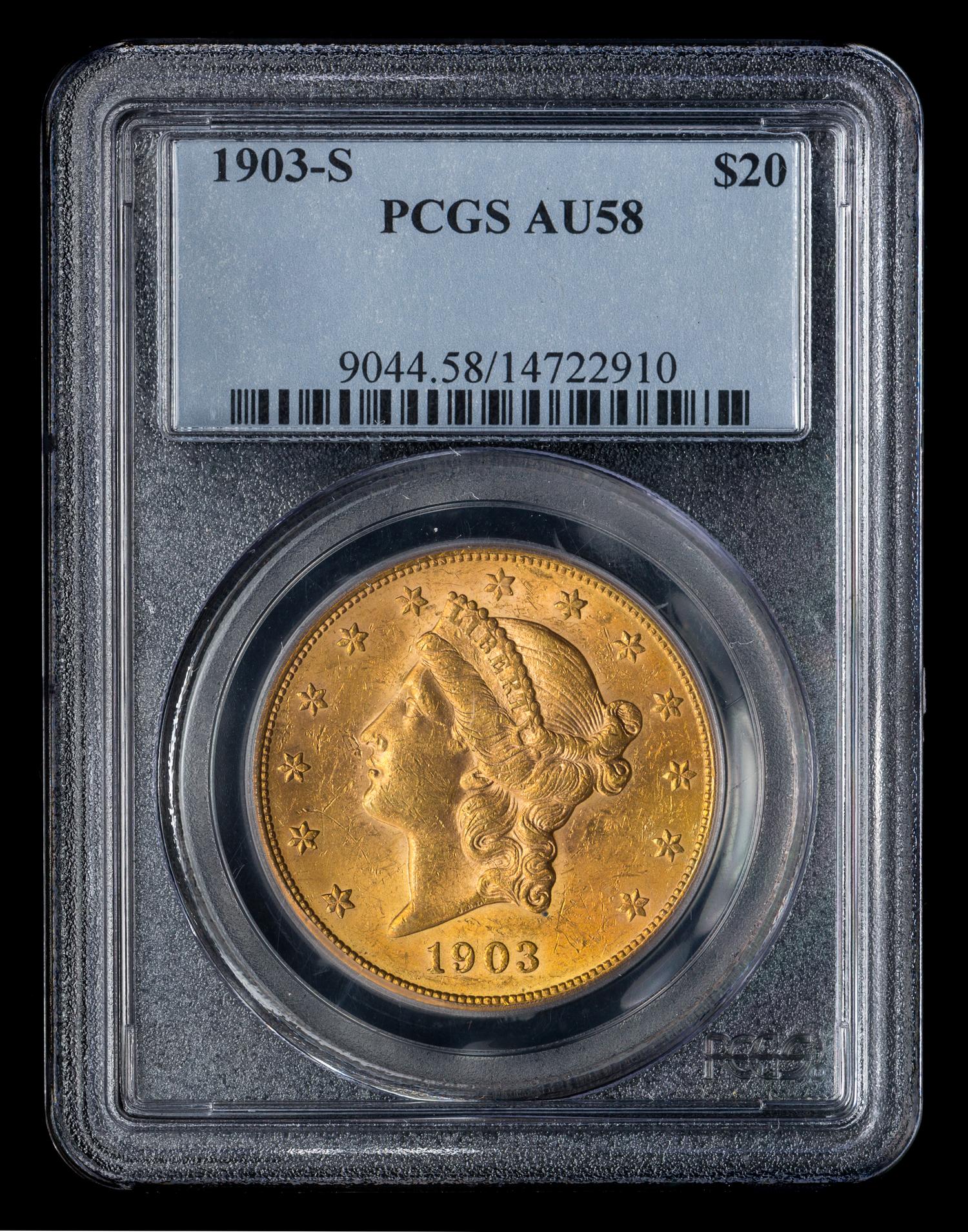 A United States 1903-S Liberty Head $20 Gold Coin
