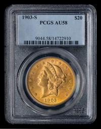 A United States 1903-S Liberty Head $20 Gold Coin