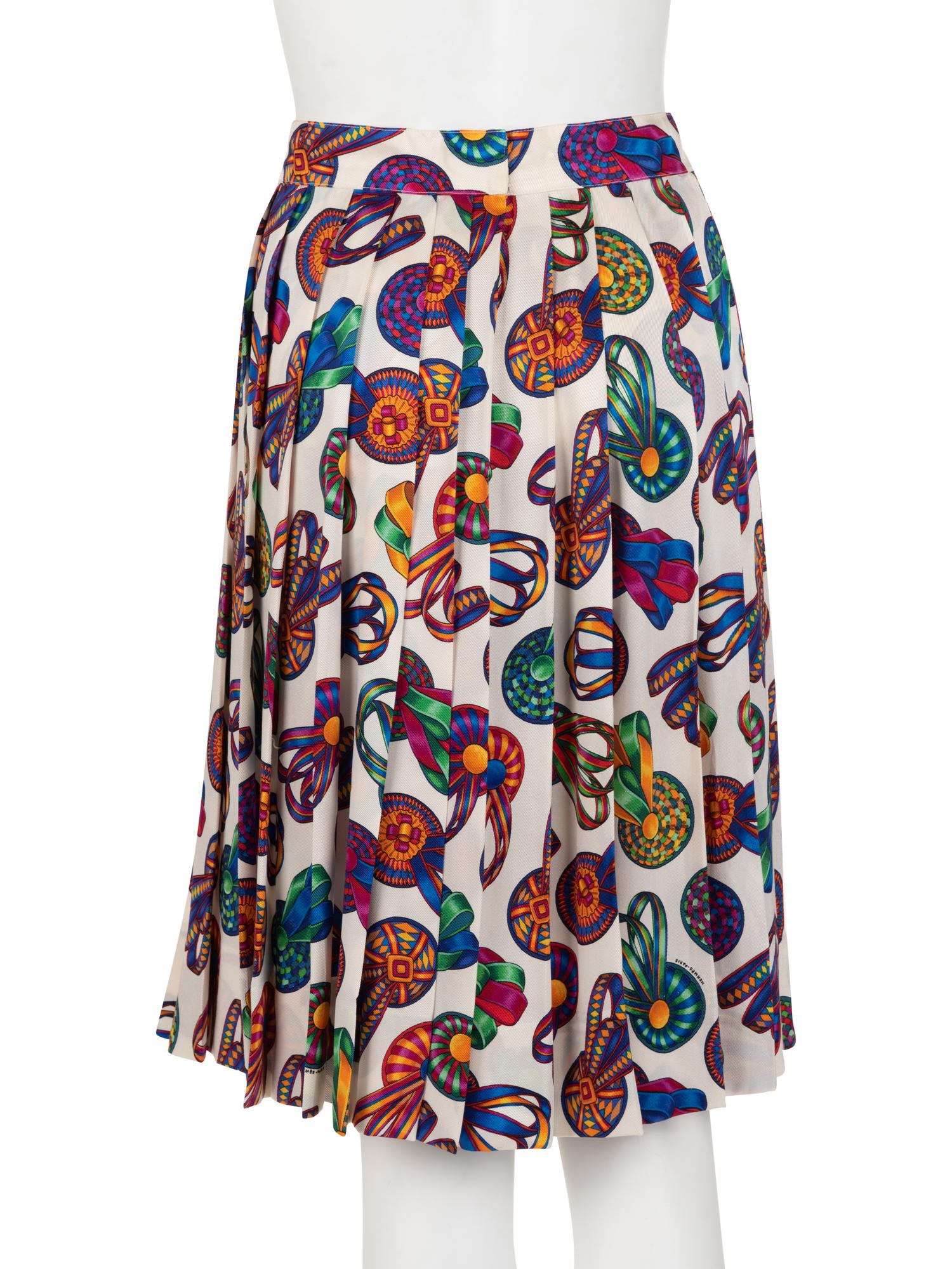 Three Hermès Pieces: Two Tops and One Skirt