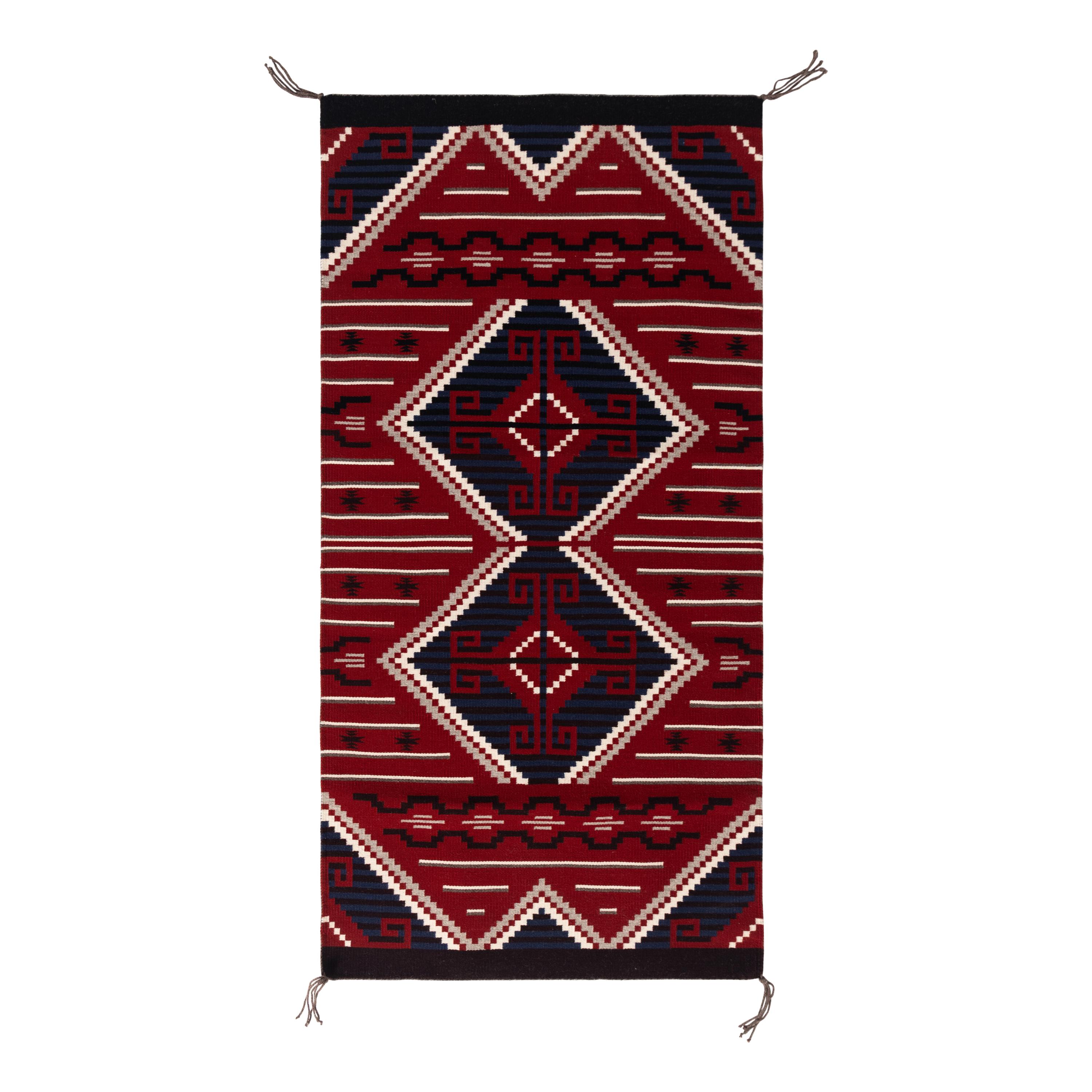 Elverna Van Winkle, Attributed (Diné, b. 1968) — Navajo Hubble Revival Weaving [Rug]