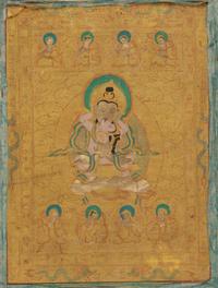A Tibetan Thangka of a Bodhisattva