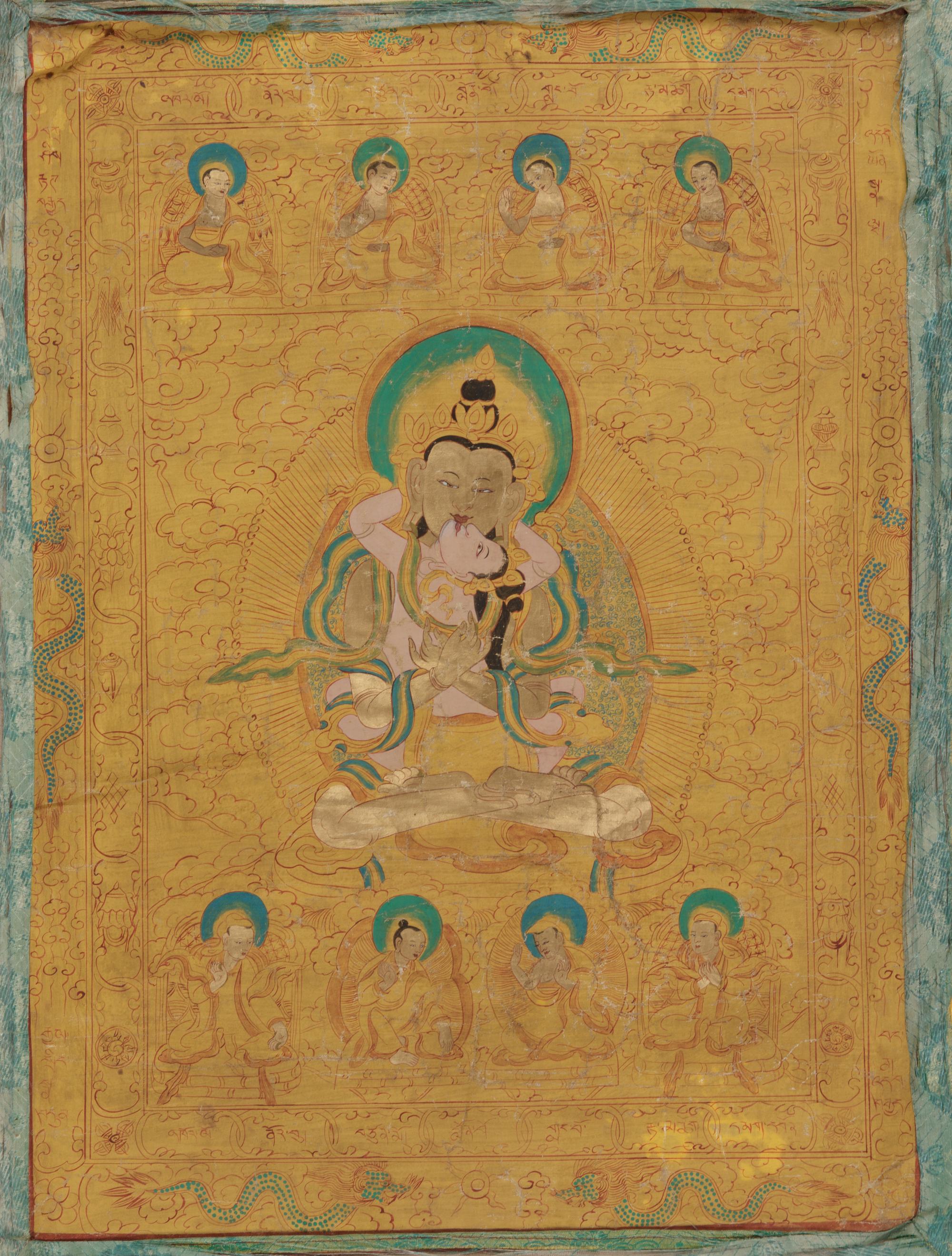 A Tibetan Thangka of a Bodhisattva