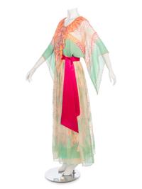 Zandra Rhodes Dress with Belt, 1970s