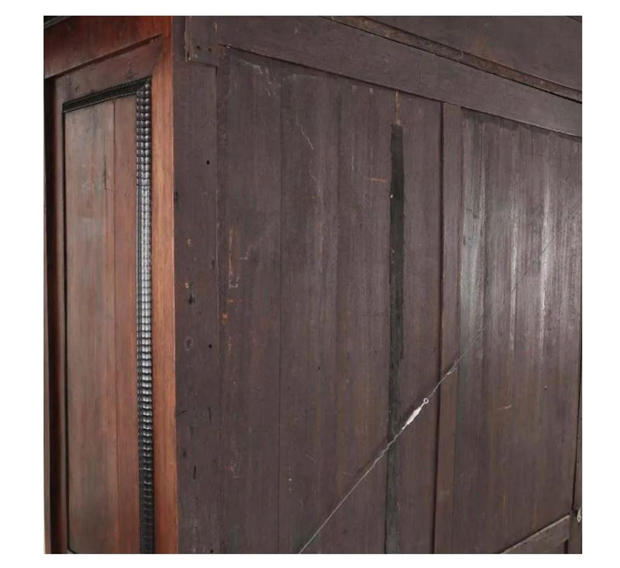 A Flemish Part-Ebonized Carved Rosewood Armoire — 17TH/18TH CENTURY