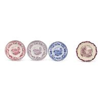 A Group of Staffordshire Historical Transferware Tablewares of Philadelphia and Pennsylvania Interest, J. &amp; J. Jackson and Enoch Wood &amp; Sons and others, 19th Century