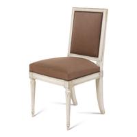 A Set of Six Louis XVI Style Crème-Painted Dining Chairs