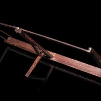 A Chinese Possibly Huanghuali Album Stand, Tiejia, 19th Century 清晚期 黃花梨帖架