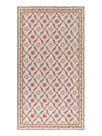 An English Wool Chain-Stitch Rug