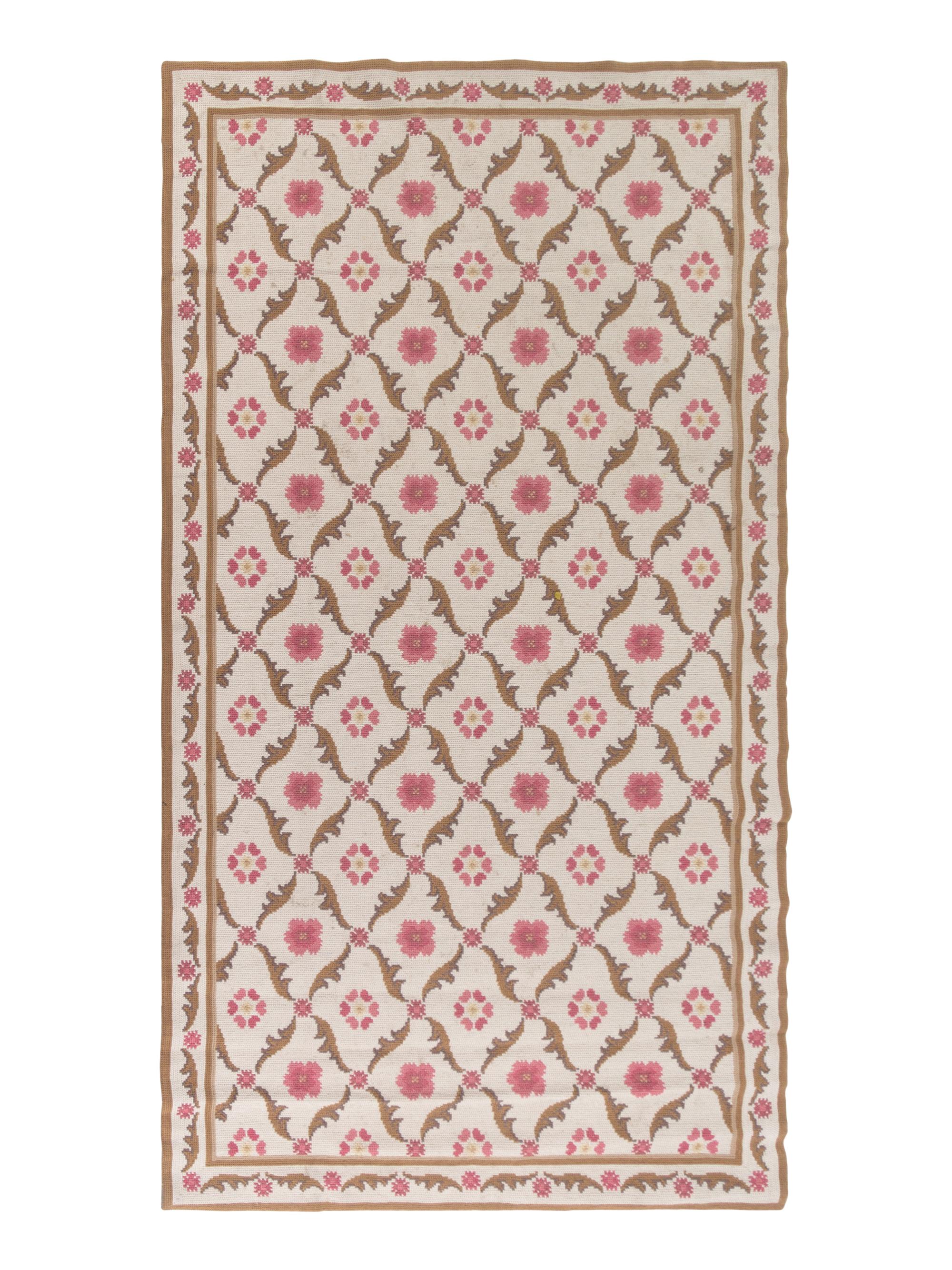 An English Wool Chain-Stitch Rug