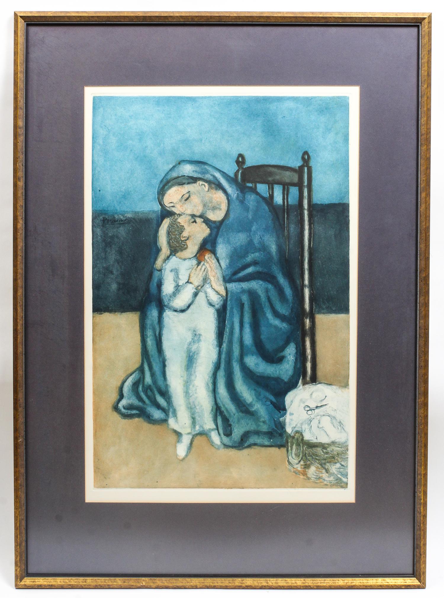 After Pablo Picasso, (20th century), Mother and Child