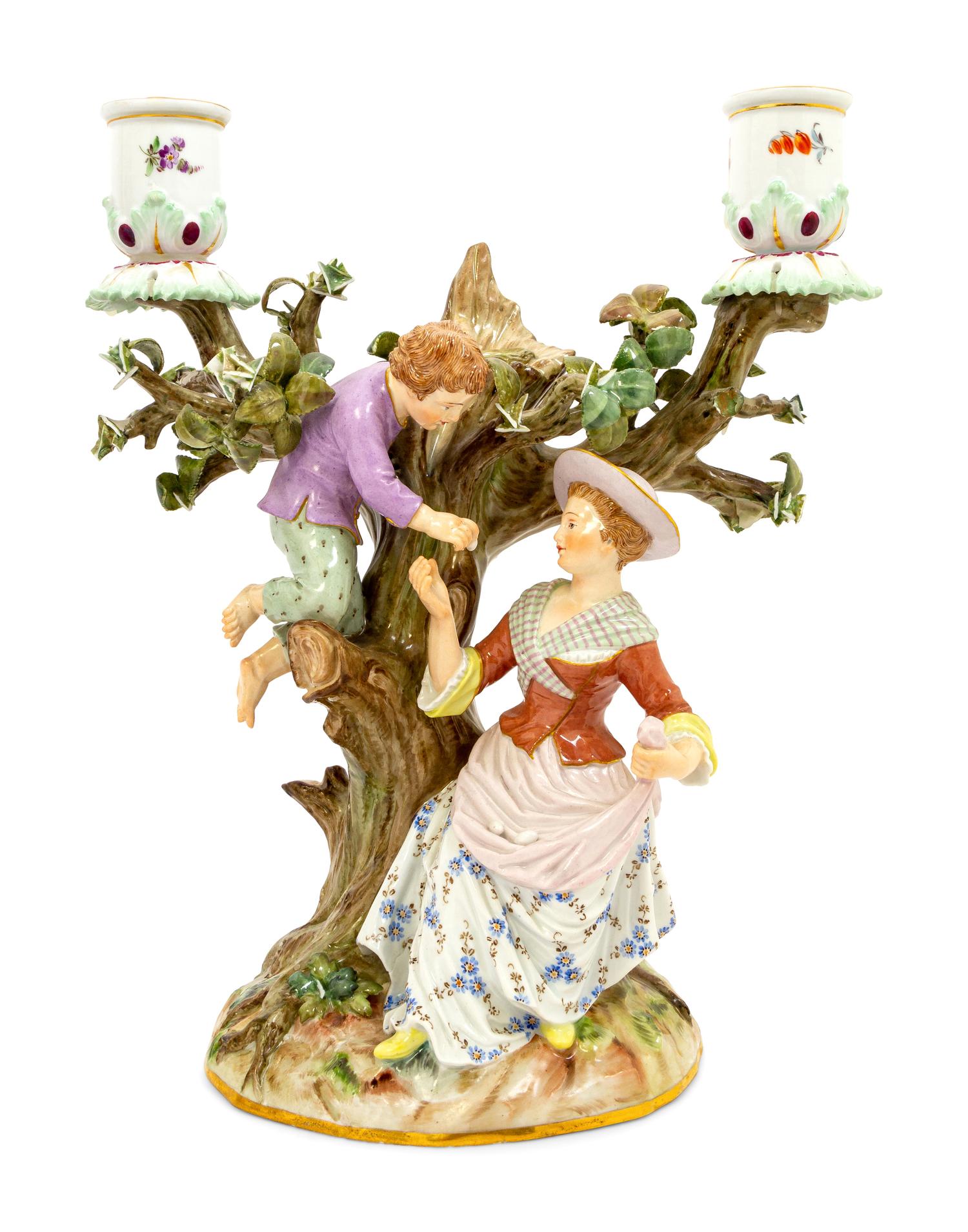 A Meissen Candelabra Group
