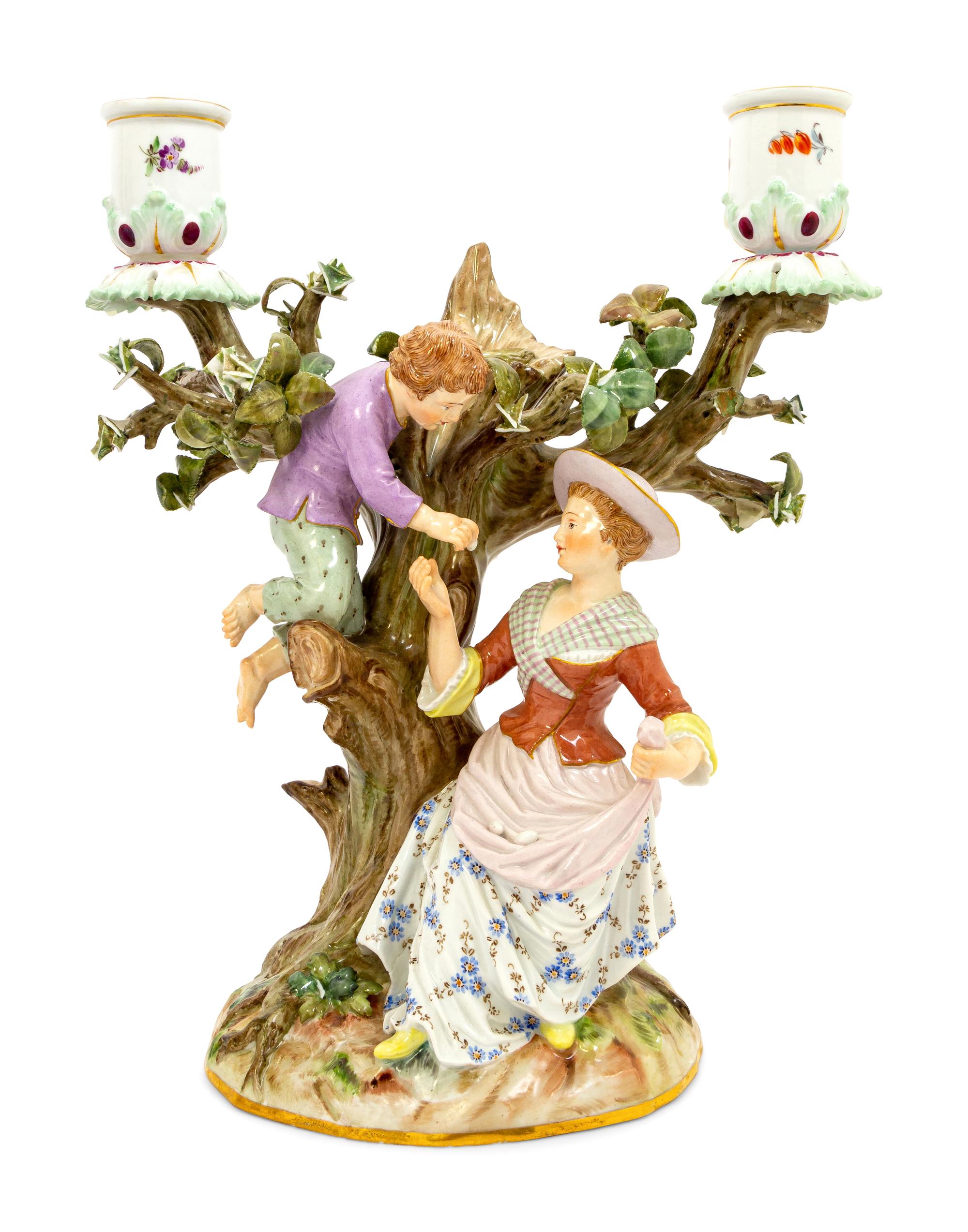 A Meissen Candelabra Group