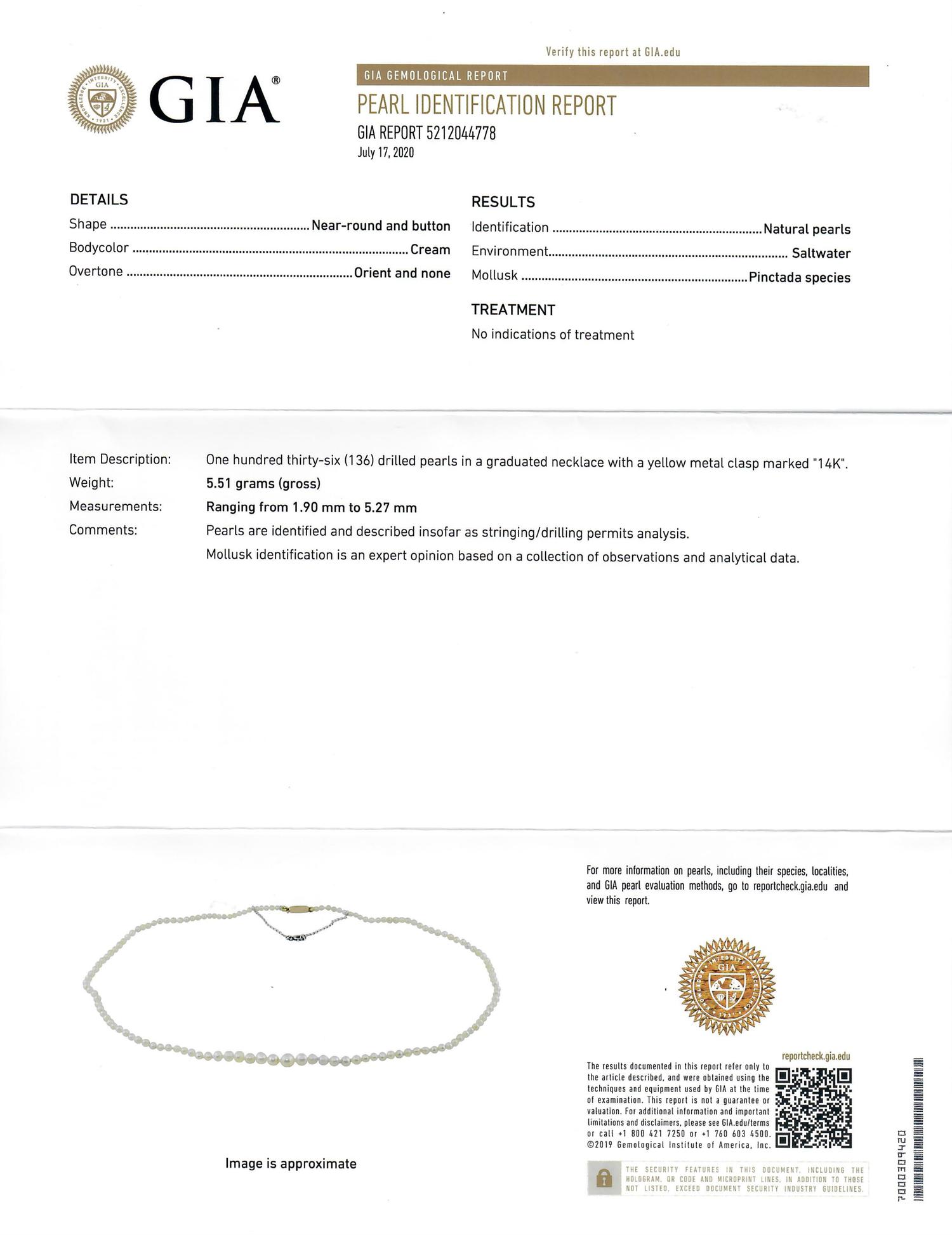 NATURAL PEARL NECKLACE