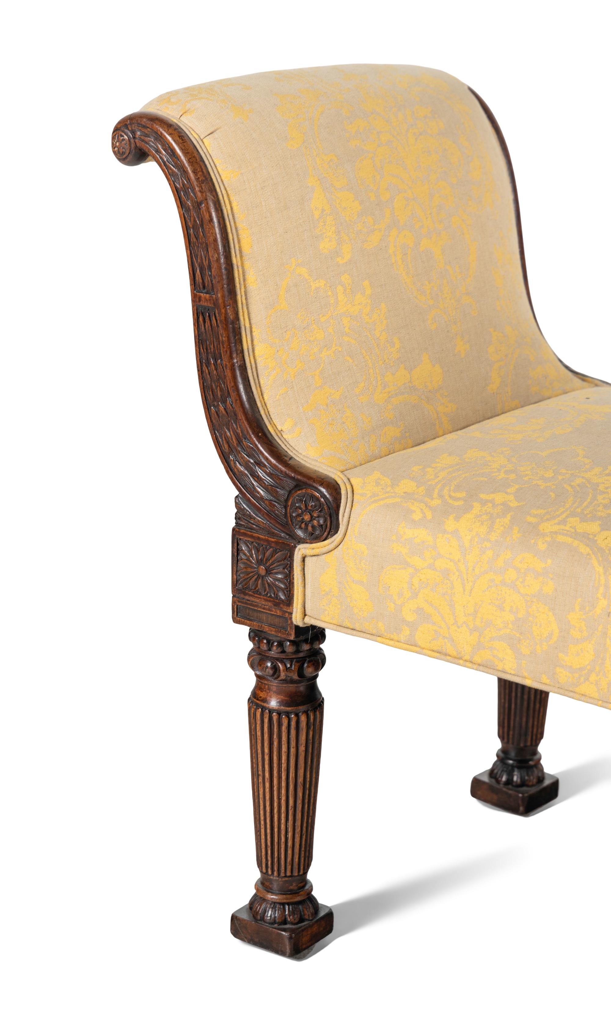 A Regency Mahogany Window Seat