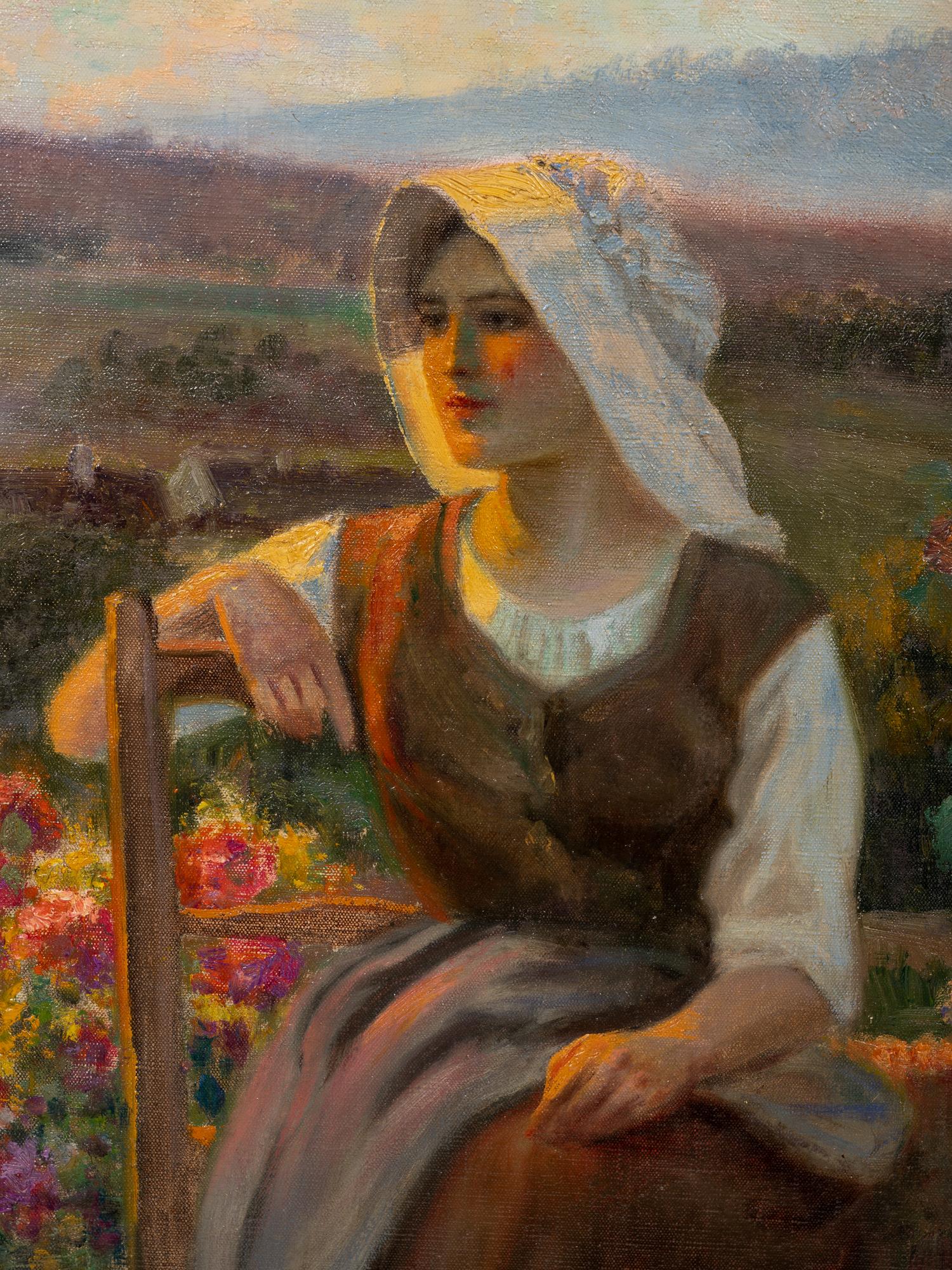 Woman in a Country Garden