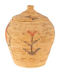Alaskan Figural "Mr. Peanut" Lidded Basket