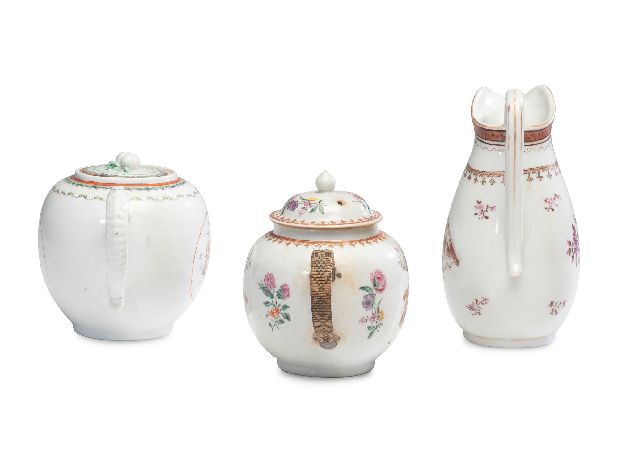 Five Chinese Export Porcelain Articles