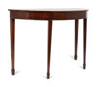 A Regency Style Demilune Console Table — 20TH CENTURY
