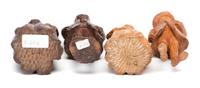 Four Carved Wooden Folk Art Figurines