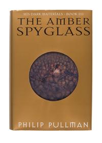 PULLMAN, Philip. [His Dark Materials trilogy:] The Golden Compass . — The Subtle Knife . — The Amber Spyglass . New York: Alfred A. Knopf, 1996-1997-2000.