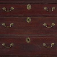 A Diminutive Queen Anne Oak High Chest of Drawers