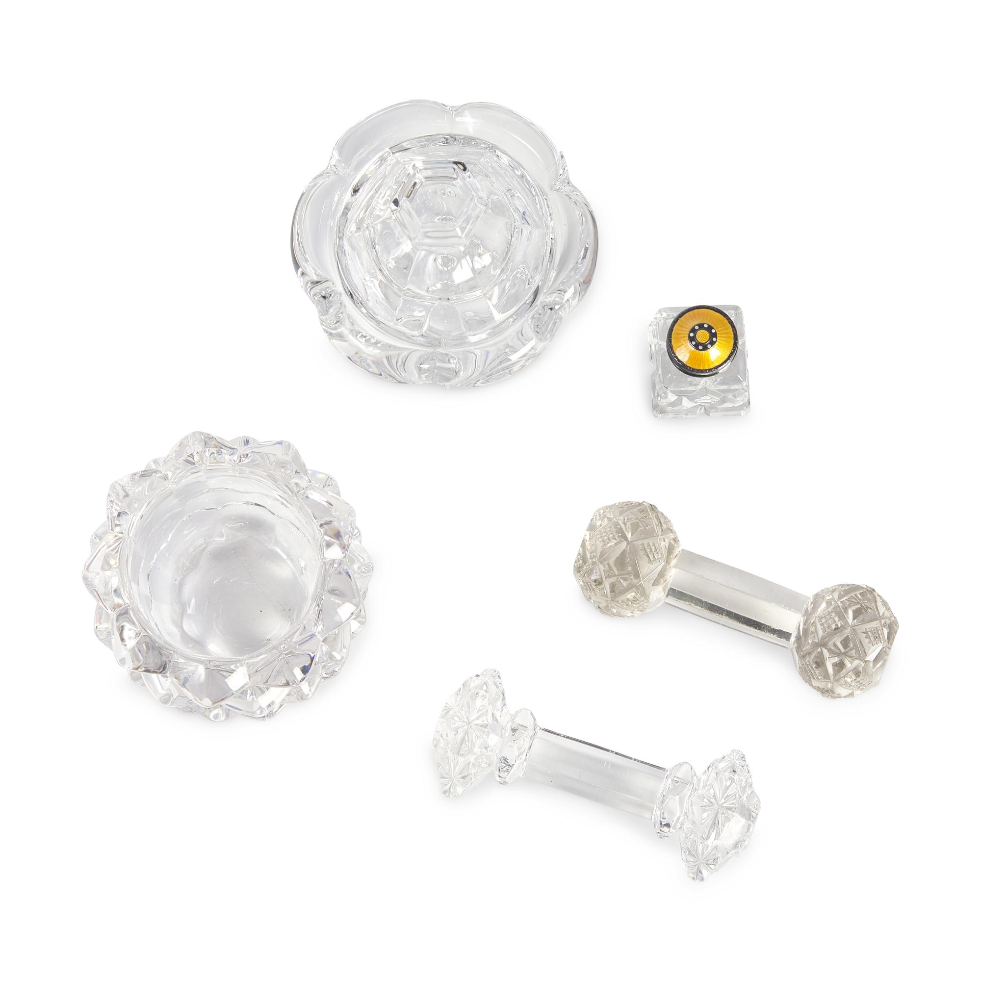 An Assembled Group of Cut Glass Table Items