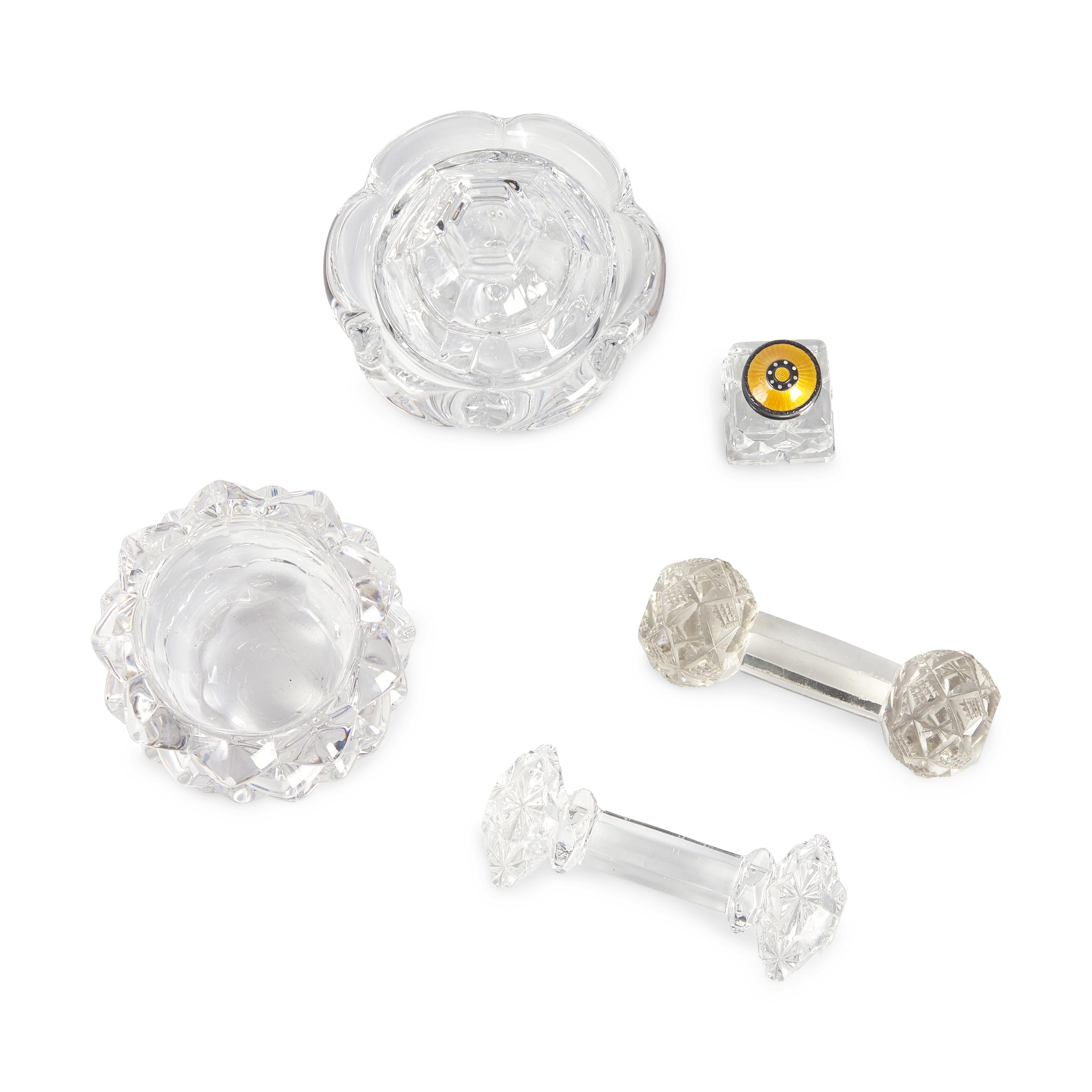 An Assembled Group of Cut Glass Table Items